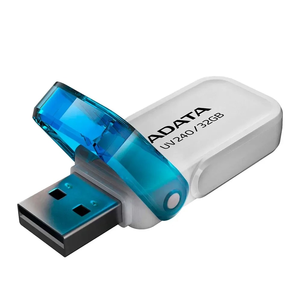 Flash Memory Adata 32GB UV240 USB 2.0 Blanco
