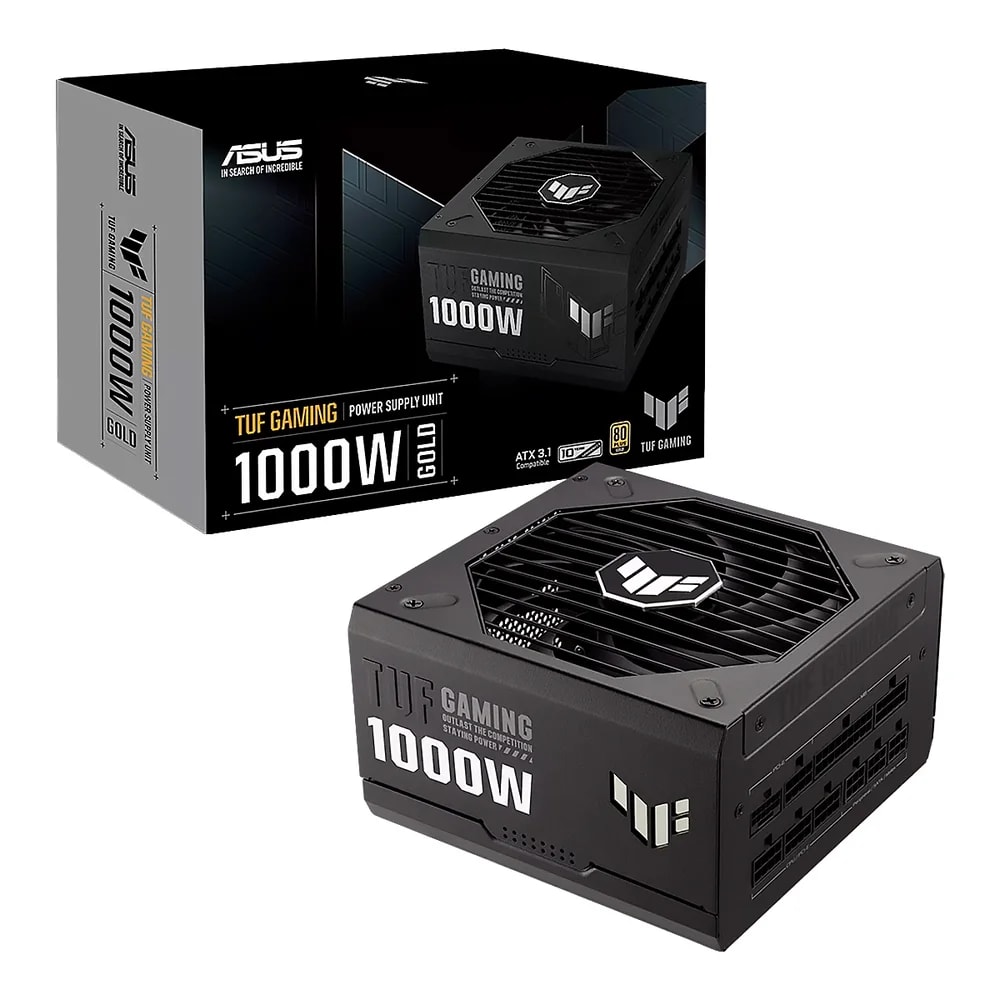 Fuente De Poder ASUS TUF Gaming 1000W 80 Plus Gold Black
