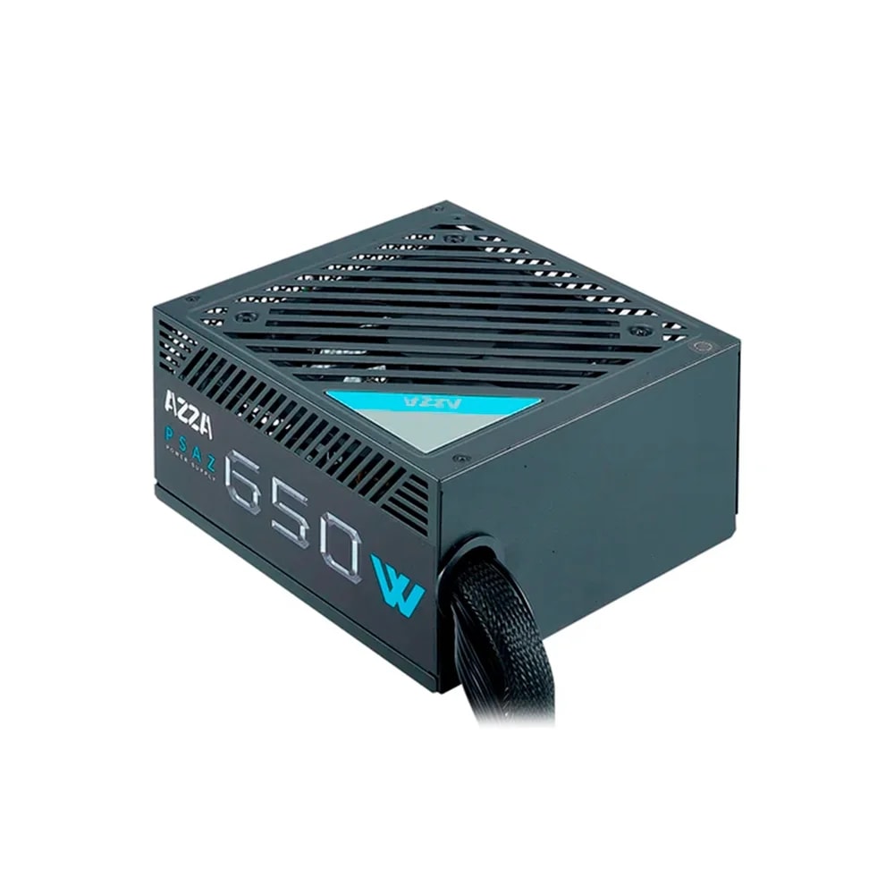 Fuente De Poder Azza PSAZ-650W 650W 80 Plus Bronze Negro