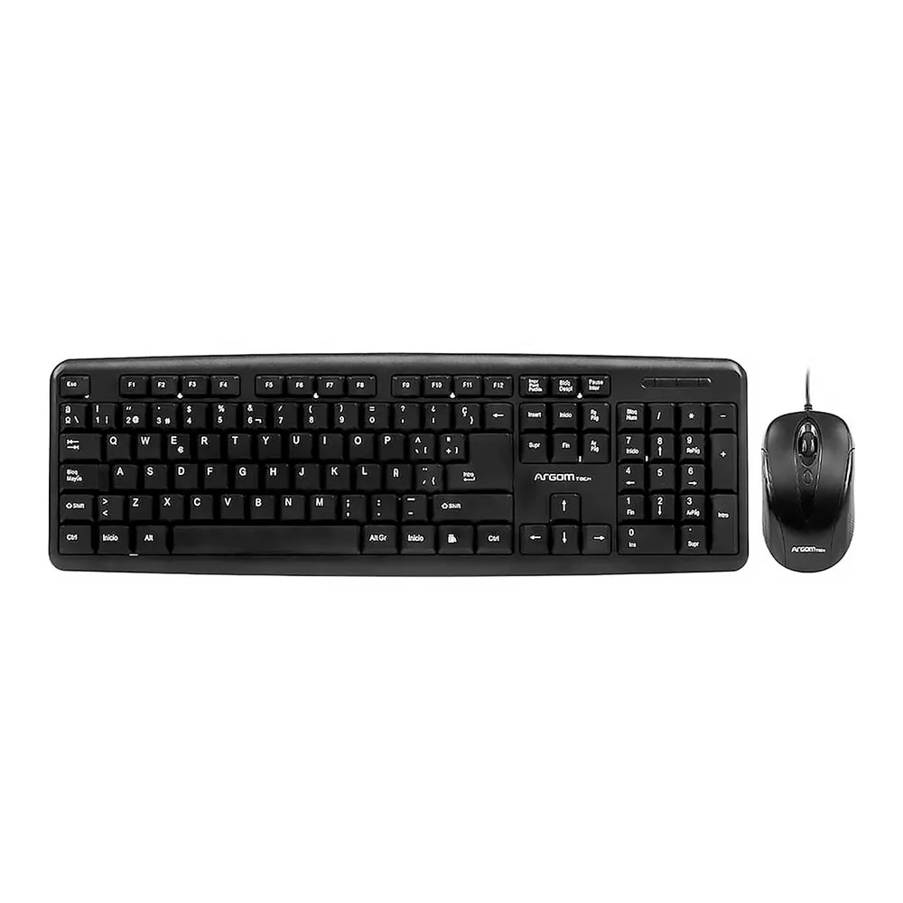 Combo Teclado-mouse Argom ARG-KB-7418 USB Negro