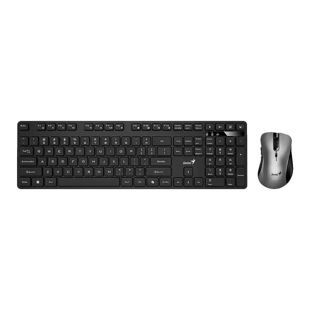 Teclado - Mouse Genius KM-8216S AI Copilot Opt. Wireless Silence USB 2.4Hz Black SP