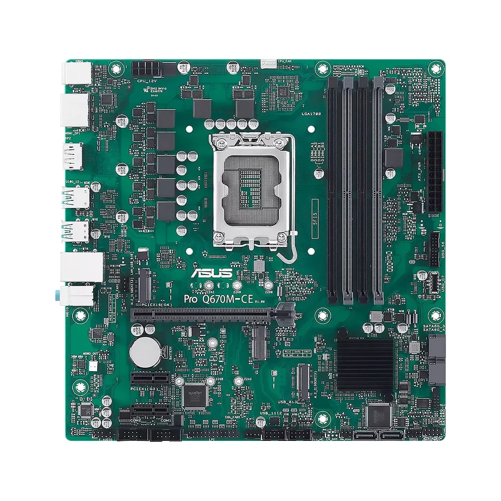Mainboard ASUS PRO Q670M-CE-CSM 14VA LGA1700 4DDR5 HDMI 2DP 2M.2 4USB-3.2 2USB-A PCIE4.0 mATX