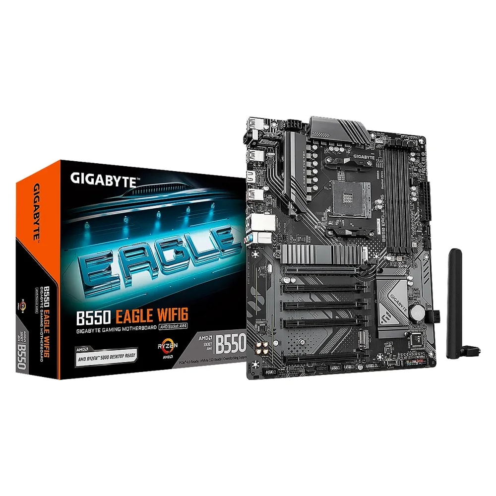 Mainboard Gigabyte B550 Eagle WIFI6 AMD AM4 Ryzen 5000 4DDR4 BT HDMI M.2 Usb-c PCIE4.0 ATX