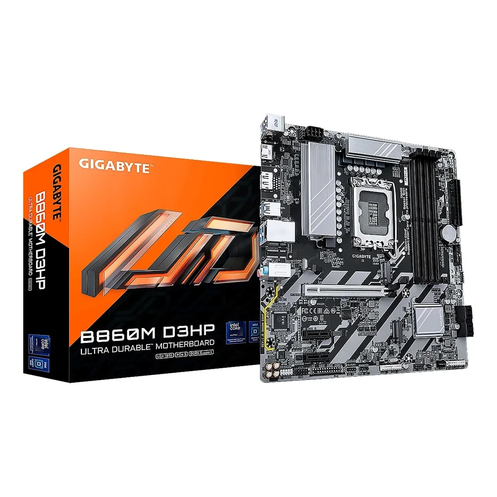 Mainboard Gigabyte B860M D3HP Intel Core Ultra LGA1851 DDR5-6400 HDMI DP 2M.2 13USB PCIe 5.0 micro