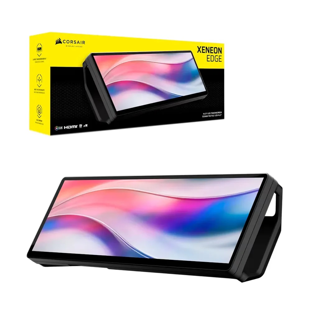 Pantalla Corsair Multi-Touch Xeneon Edge 14.5Inch IPS Panel 2560x720 60Hz Hmdi Usb-c Black