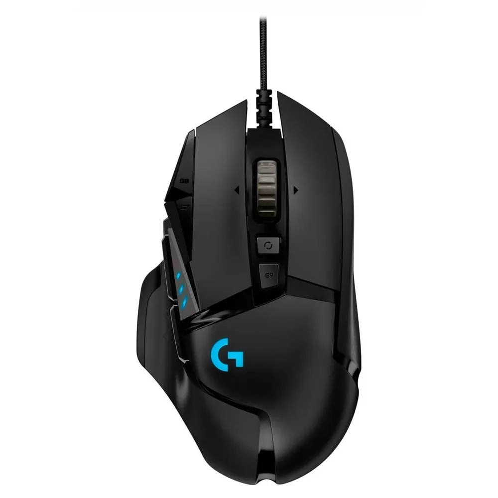 Mouse Logitech Gaming G502 Negro Hero 16K G-hub Peso Ajustable RGB Lightsync USB Alambrico