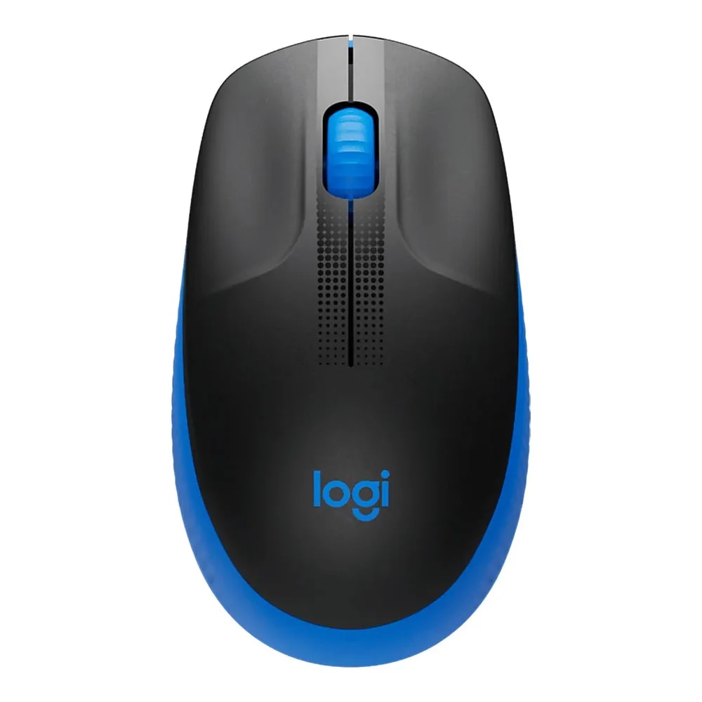 Mouse Logitech M190 Wireless USB Full Size Curve Desing Azul