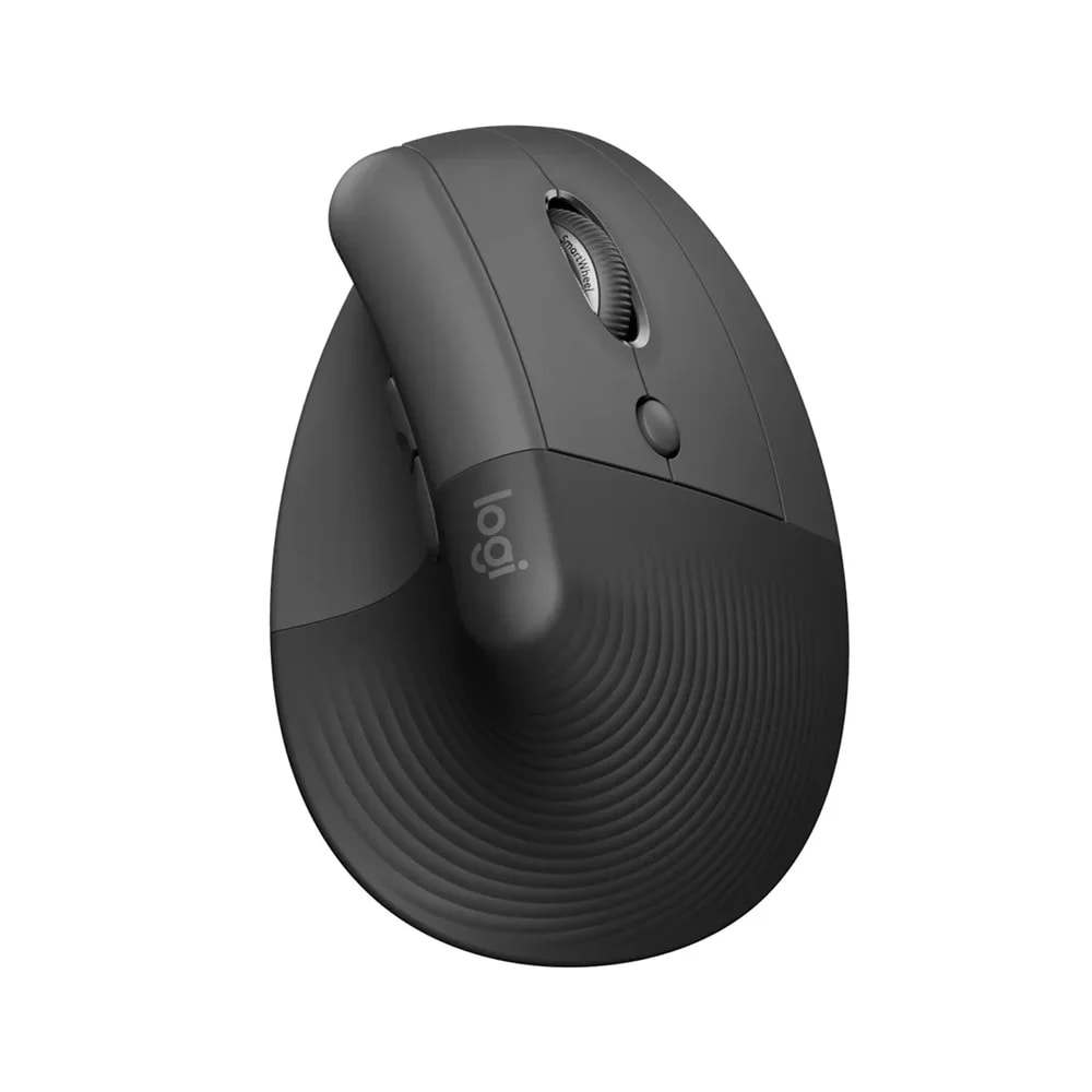 Mouse Logitech Lift Right Vertical Ergonomic Elevador Grafito