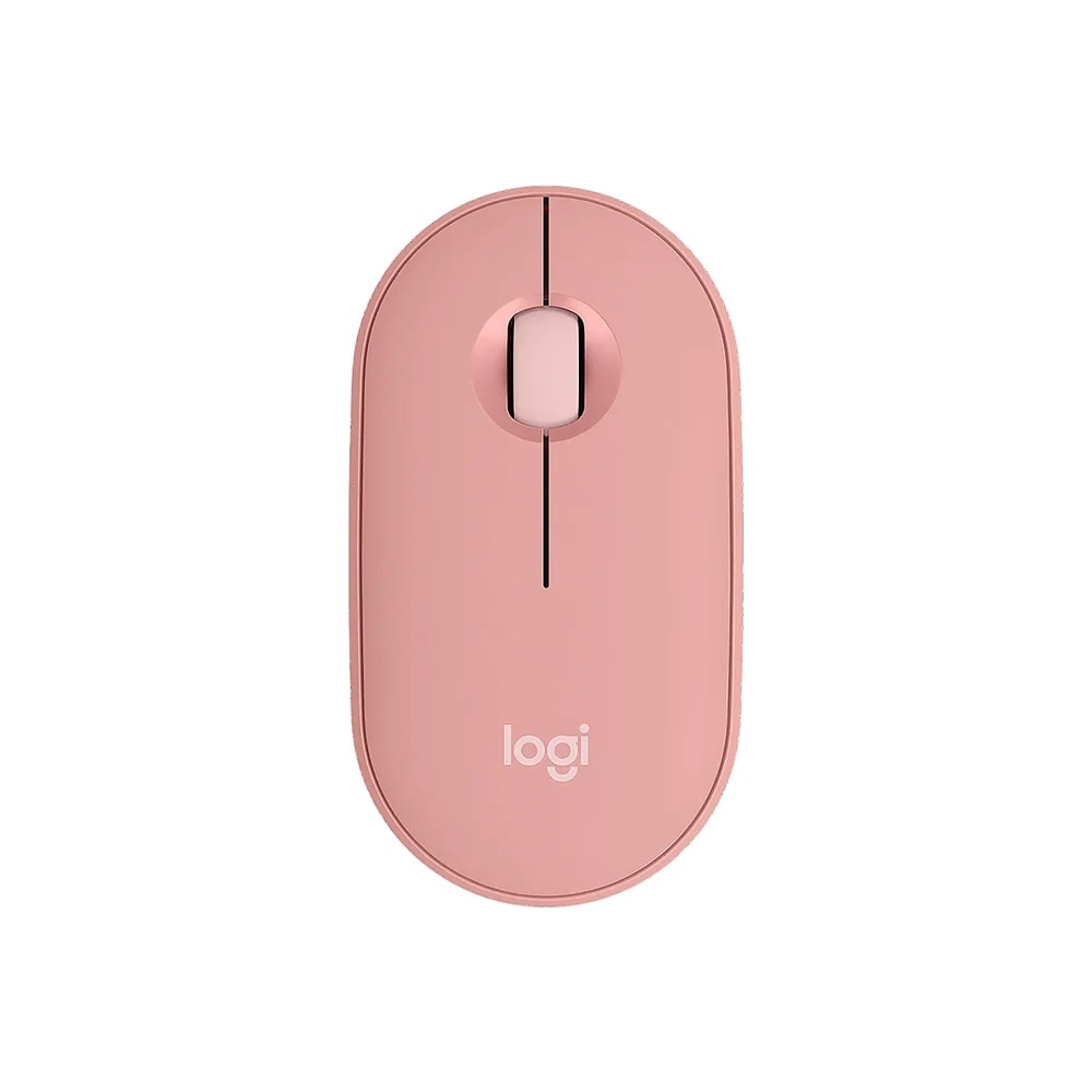 Mouse Logitech M350S Pebble 2 Rosado Silencioso Minimalista Bluetooh Multidispositivo 4000DPI