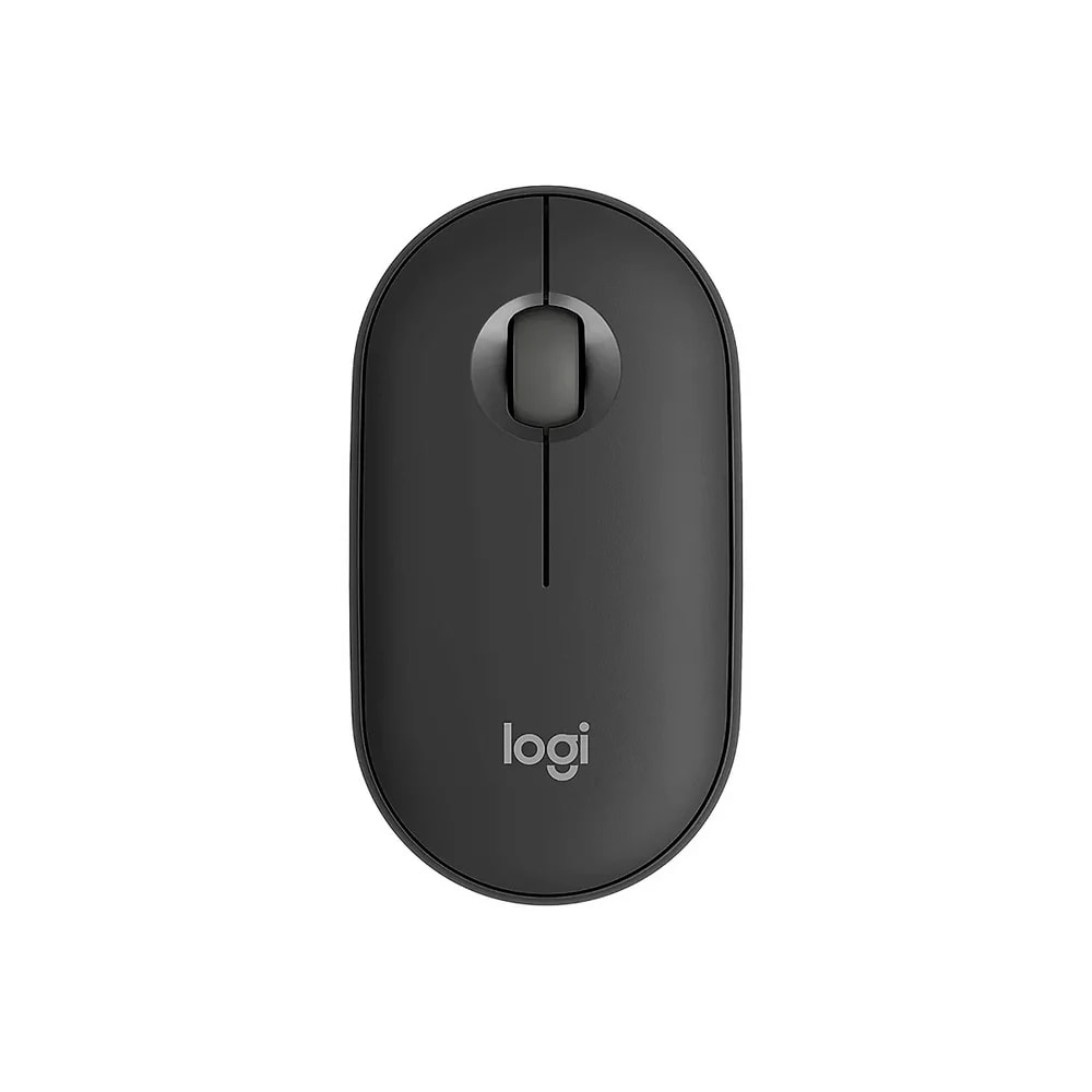 Mouse Logitech M350S Pebble 2 Grafito Silencioso Minimalista Bluetooh Multidispositivo 4000DPI