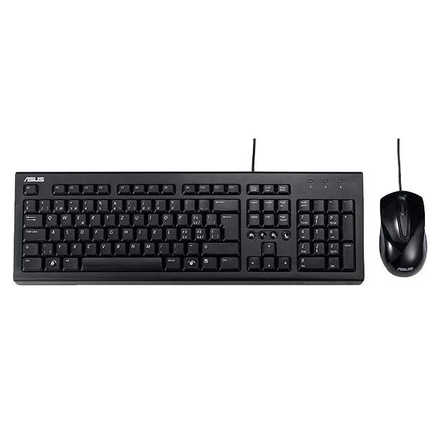 Teclado-mouse ASUS U2000 Combo USB Negro