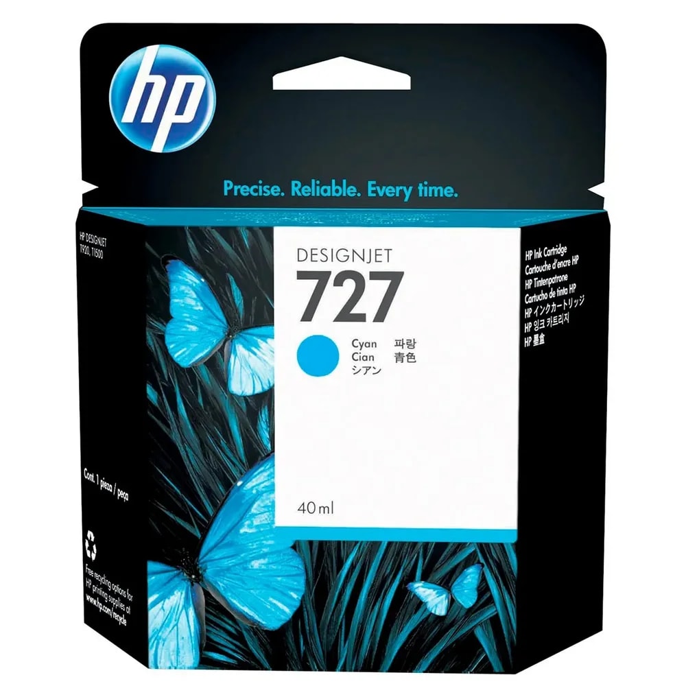 Cartucho HP 727 Cian 40ML