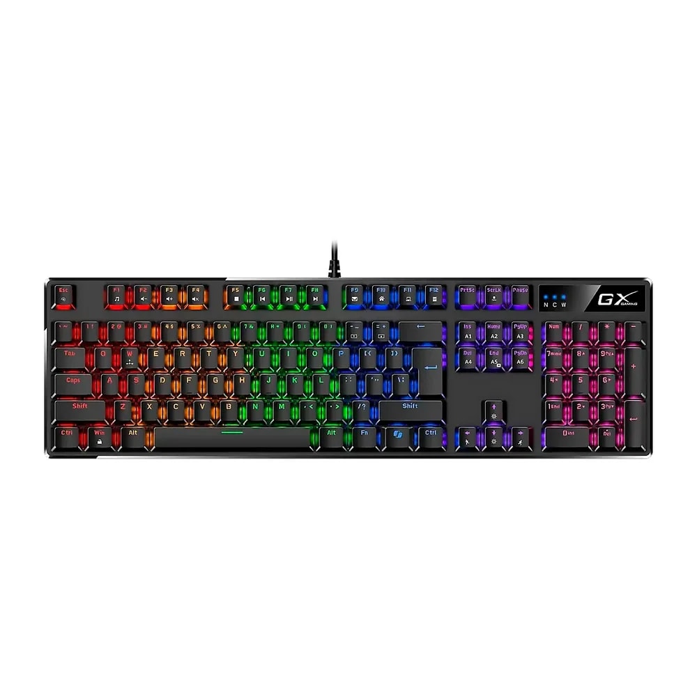 Teclado Genius Scorpion K12 Gaming USB Mechanical RGB Wired 1.8mts Black