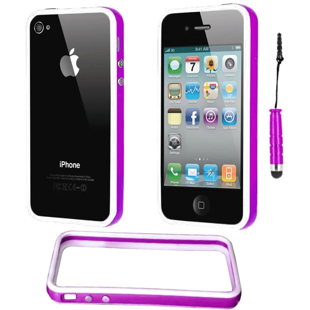 Protector Imexx FOR iPhone 4 Blanco-azul