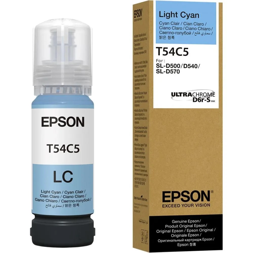 Botella Epson UltraChrome T54C Light Cyan SureLab D570 70mL