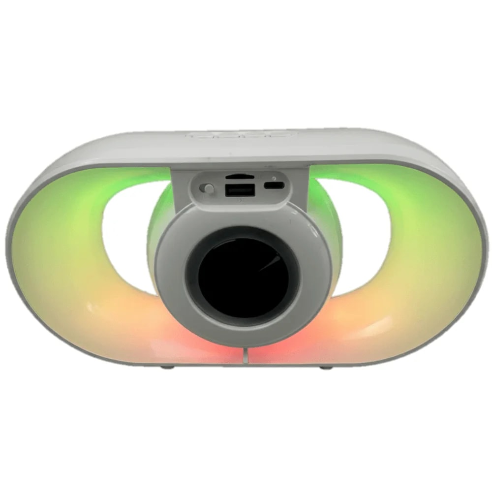Parlante Portatil Italy ITL-U8L Portatil Recargable 5 WTS BT USB AUX FM Blanco RGB