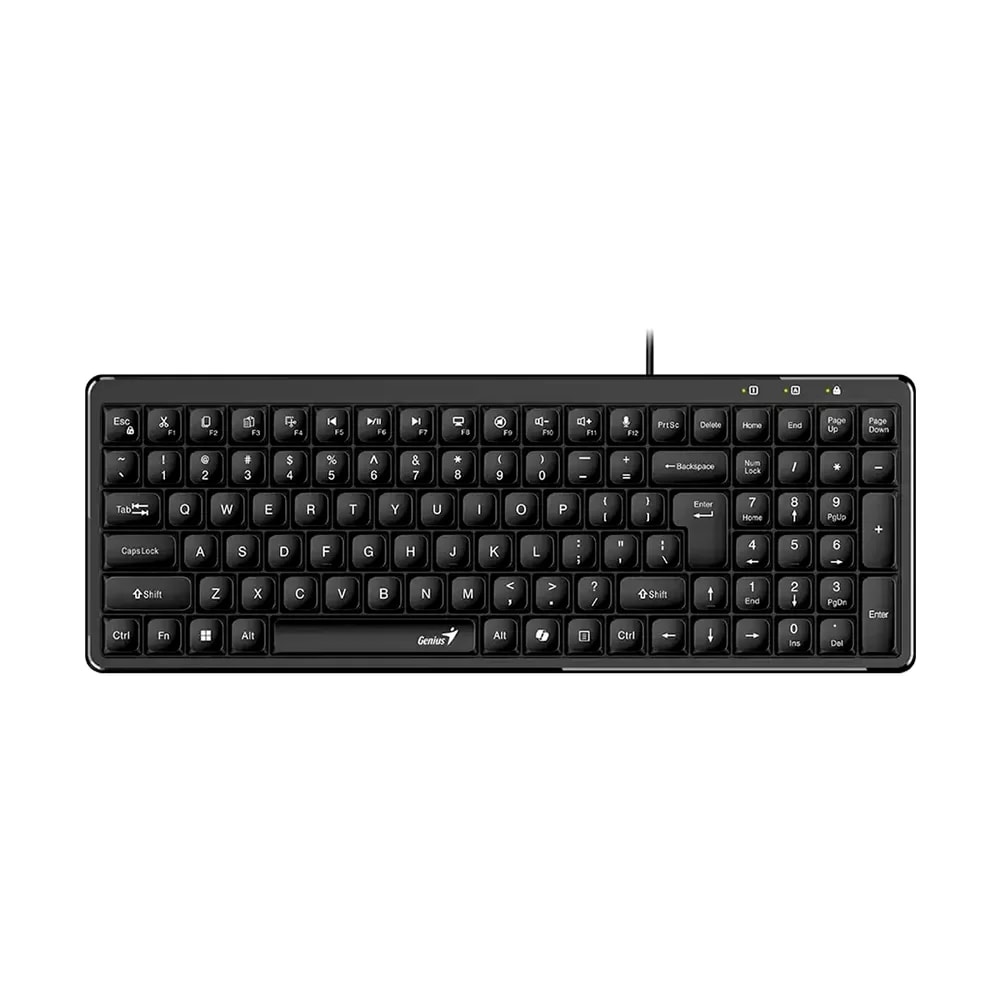 Teclado Genius Luxemate 120 AI Copilot USB Multimedia SP Black