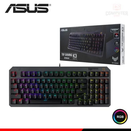Teclado ASUS TUF Gaming K3 Gen II Wired RGB Black