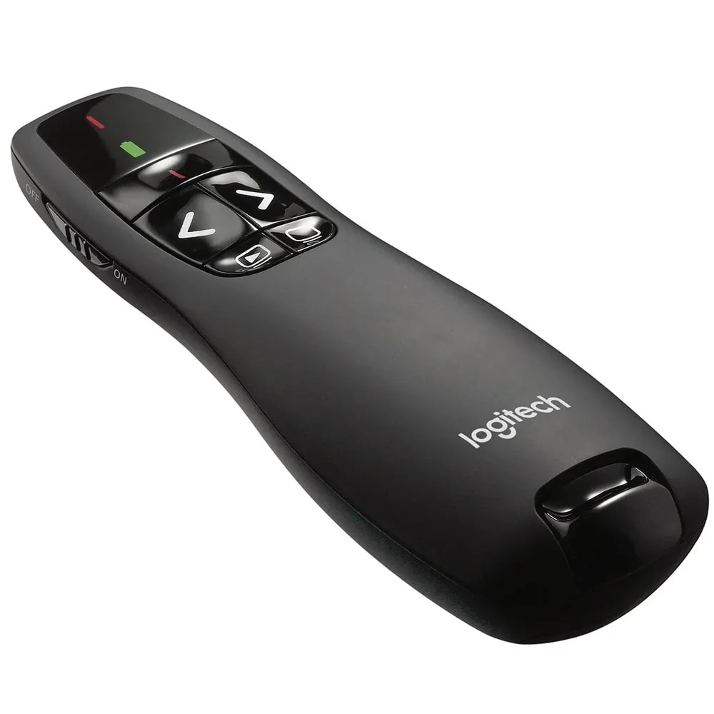 Puntero Logitech R400 Negro Usb-plug AND Play-luz Roja-radio 15 Metros