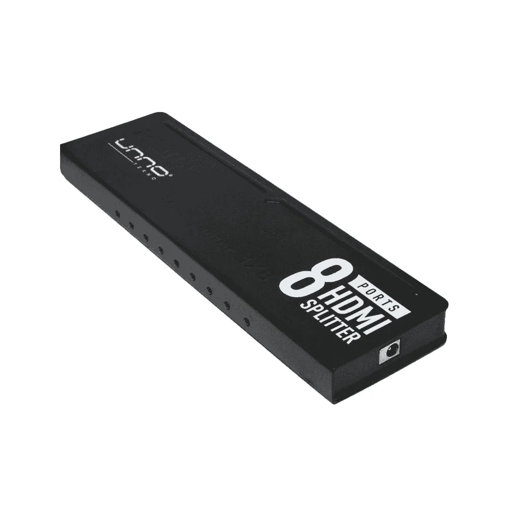 Divisor de video Unno Tekno HB1206BK HDMI 4K de 8 puertos