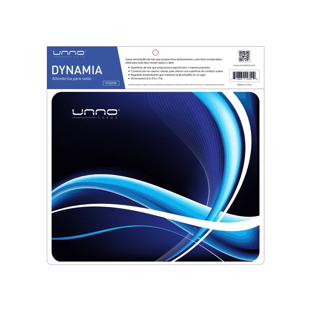Mouse pad Unno Tekno MP6031BL Dynamia azul