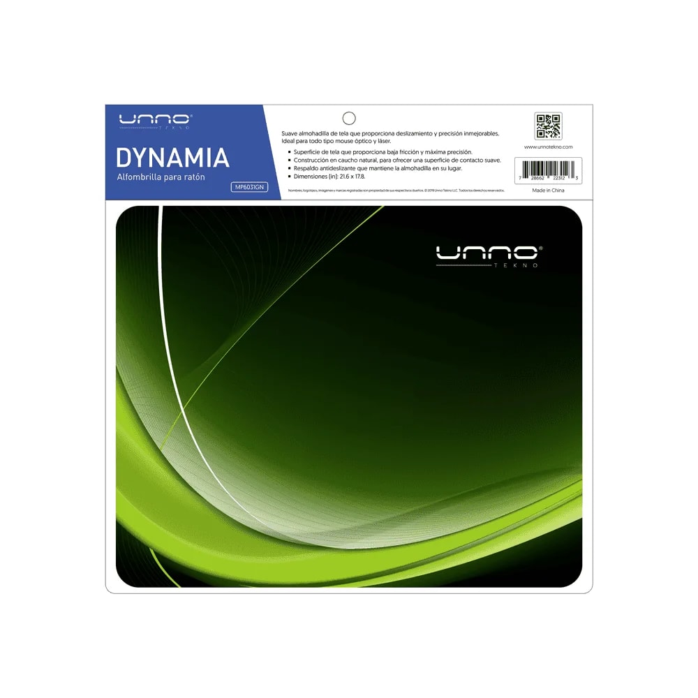 Mouse pad Unno Tekno MP6031GN Dynamia verde