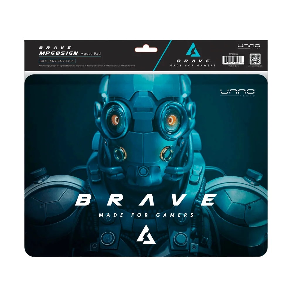 Mouse pad Unno Tekno MP6051GN gamer Brave L