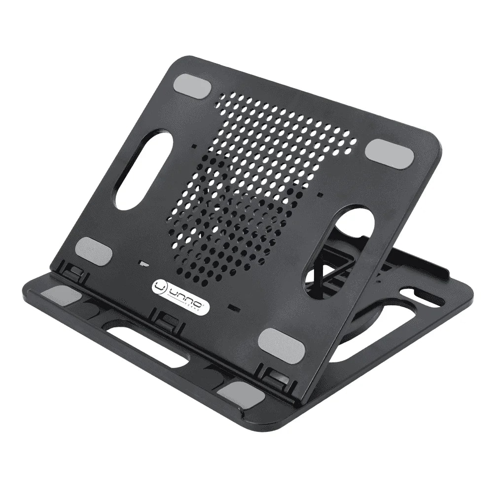 Soporte Unno Tekno NC6115BK para notebook 8 niveles más 1 soporte para celular