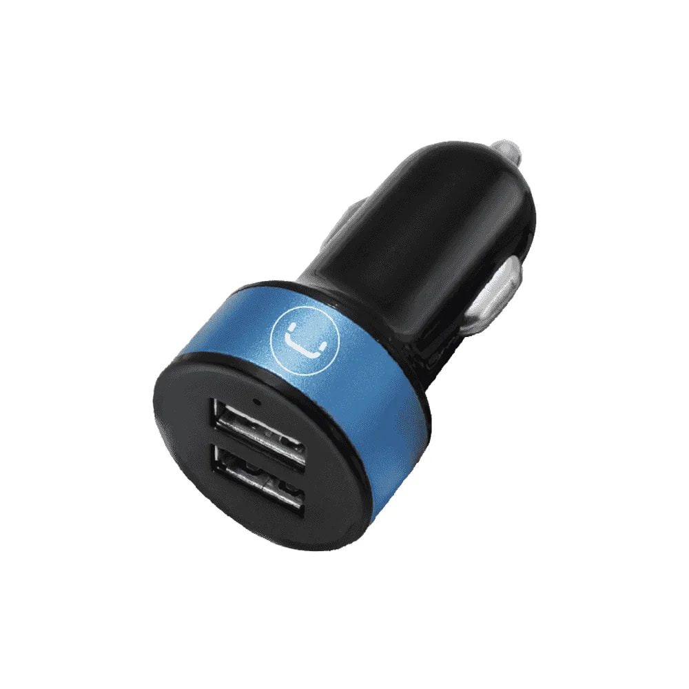 Cargador de auto Unno Tekno PW5002BK dual USB 2.1A