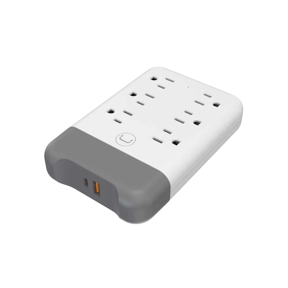 Regleta de enchufes Unno Tekno PW5084WT 6 en 1 con puertos USB PD