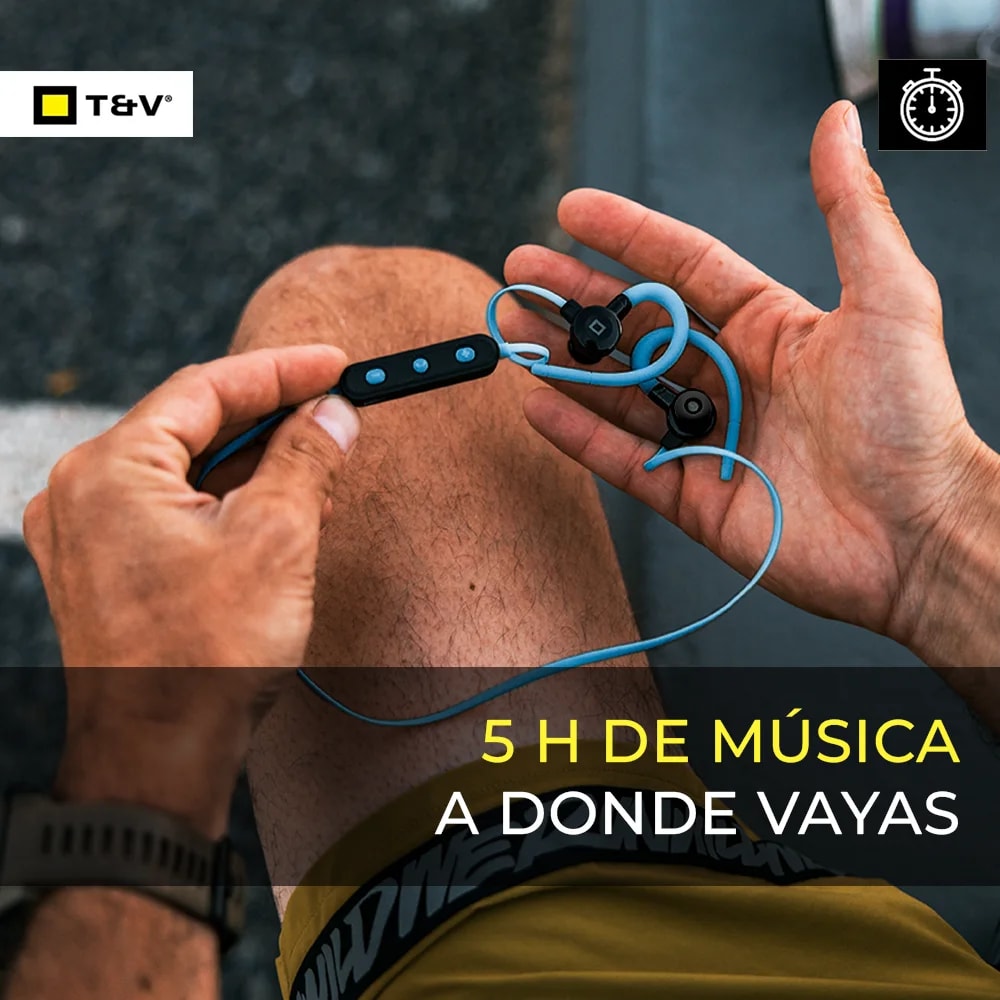 Audifono con microfono Thonet & Vander VR10 Neckband bluetooth blau