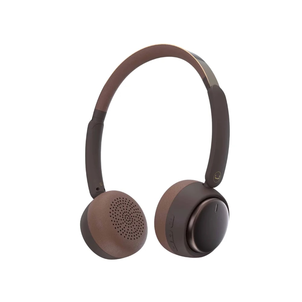 Audífono y microfono Unno tekno HS7402BR ZenPro ANC con cancelación de ruido bluetooth café