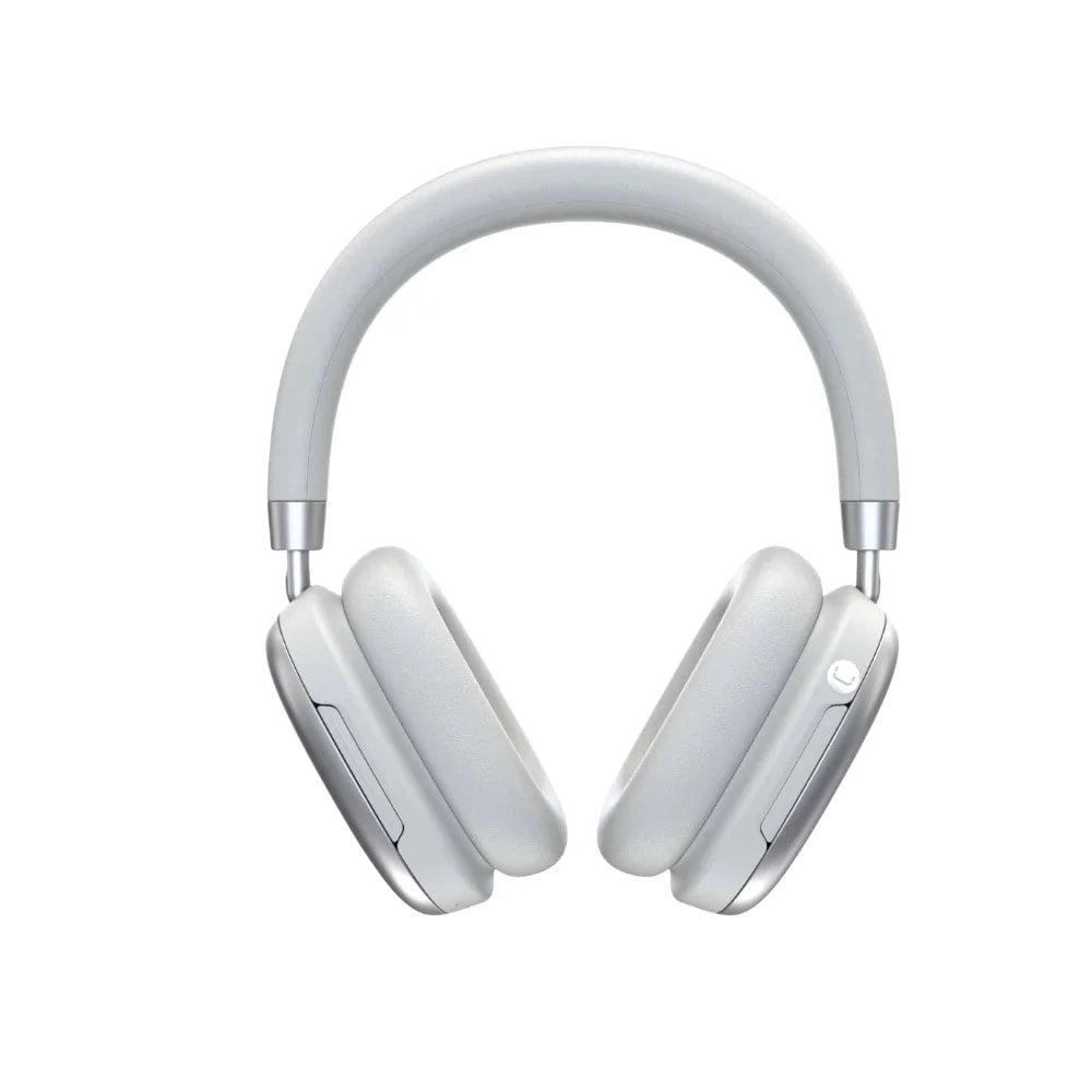 Audífono con microfono Unno tekno HS7404SV ZenMax bluetooth con cancelación de ruido plateado