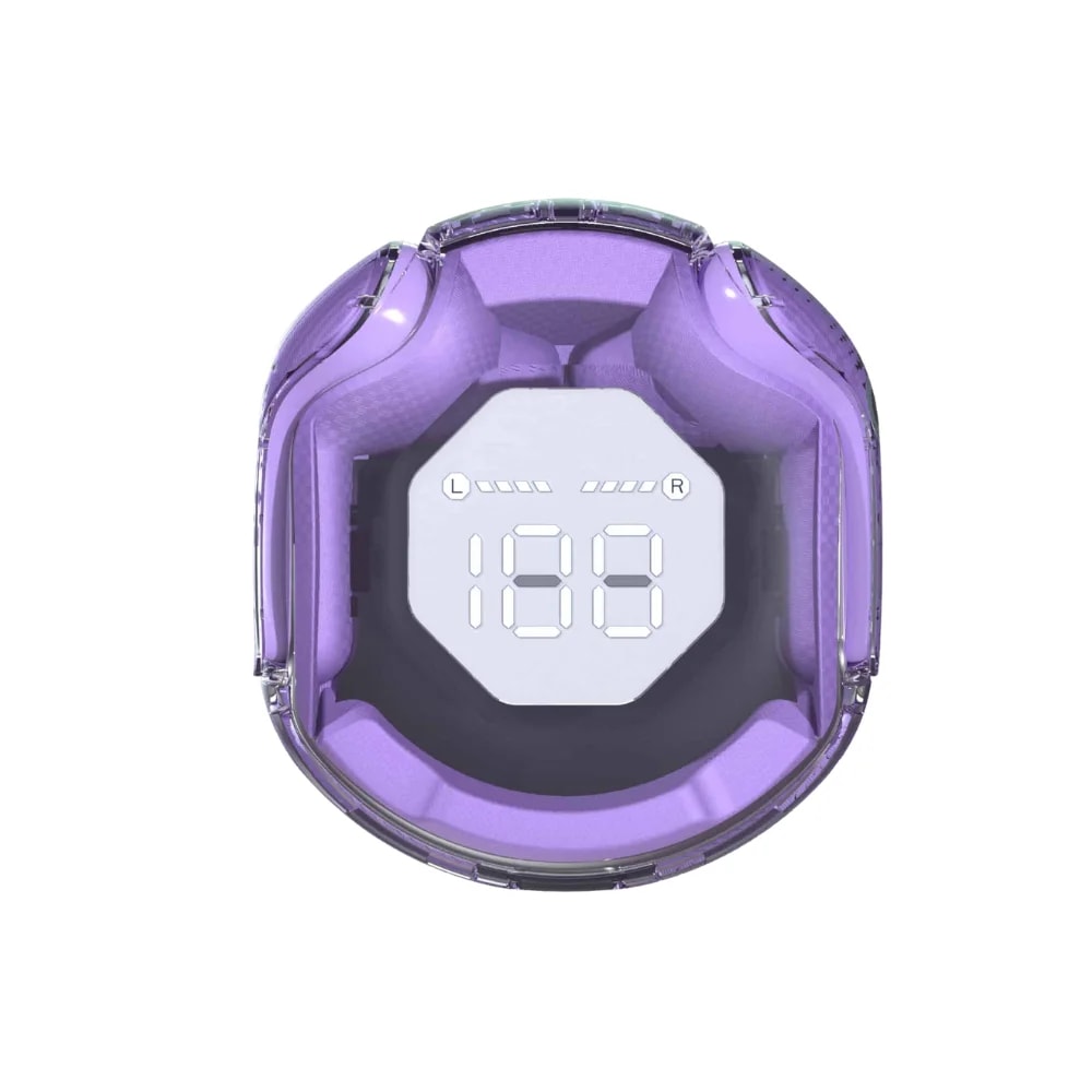 Audífono con micrófono Unno Tekno HS7508VT colors earbuds inalambricos TWS violeta