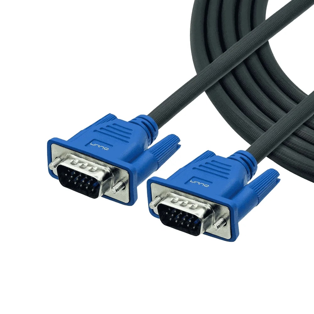 Cable de video Unno Tekno CB4016BK VGA 1.8 metros / 6 ft