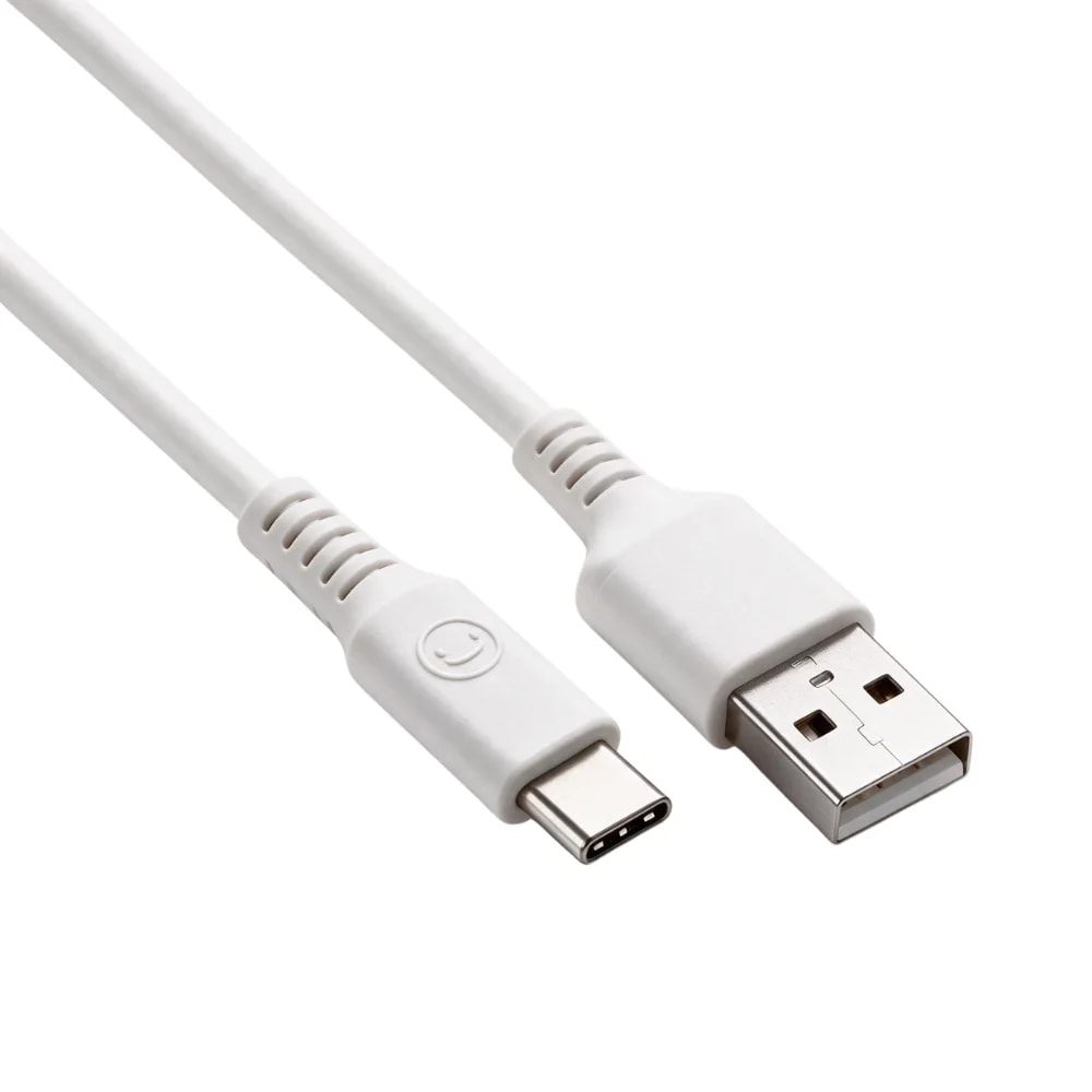 Cable Unno tekno CB4076BK USB tipo A a USB tipo C 1.5m / 5ft QC15W blanco