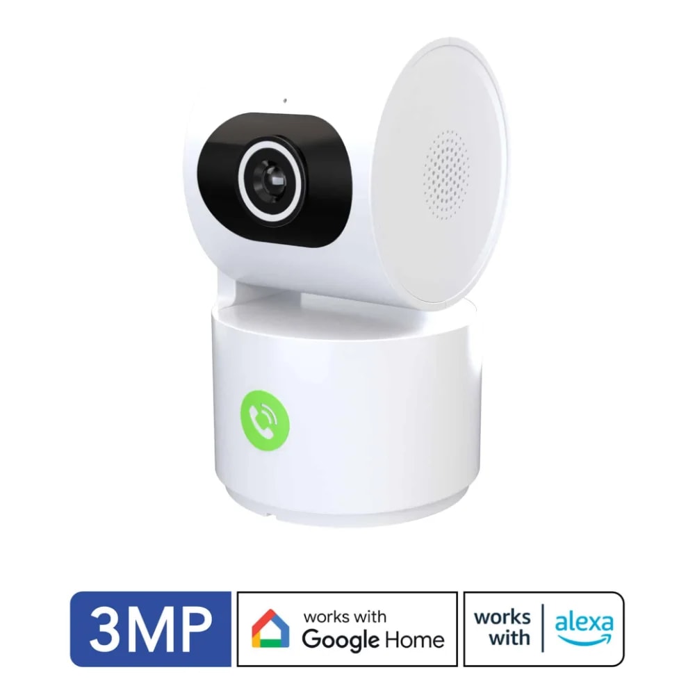 Camara de seguridad Unno Tekno CM1419WT Cam9+ 3mp smart WiFi para interiores llamada directa