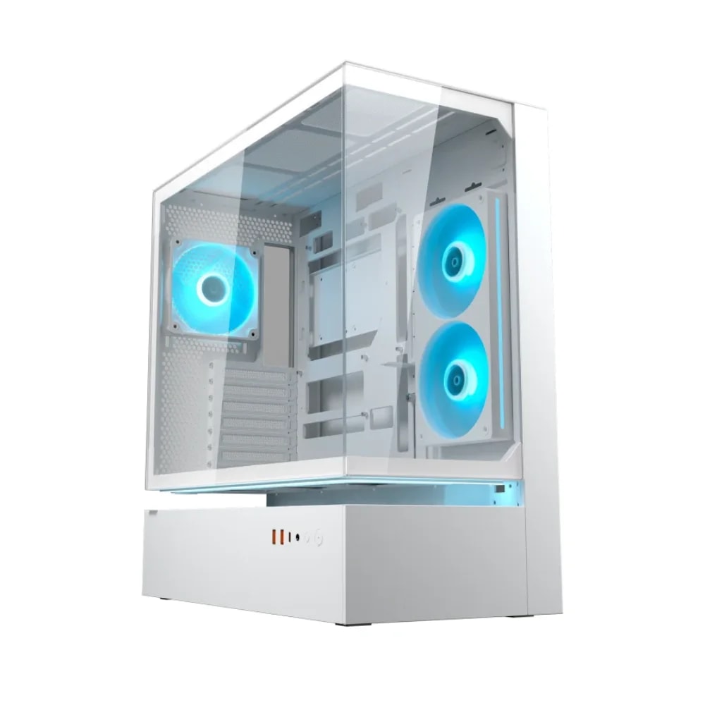 Case Cougar Gamer CFV235 RGB vidrio templado Mid-Tower no incluye fuente de poder blanco