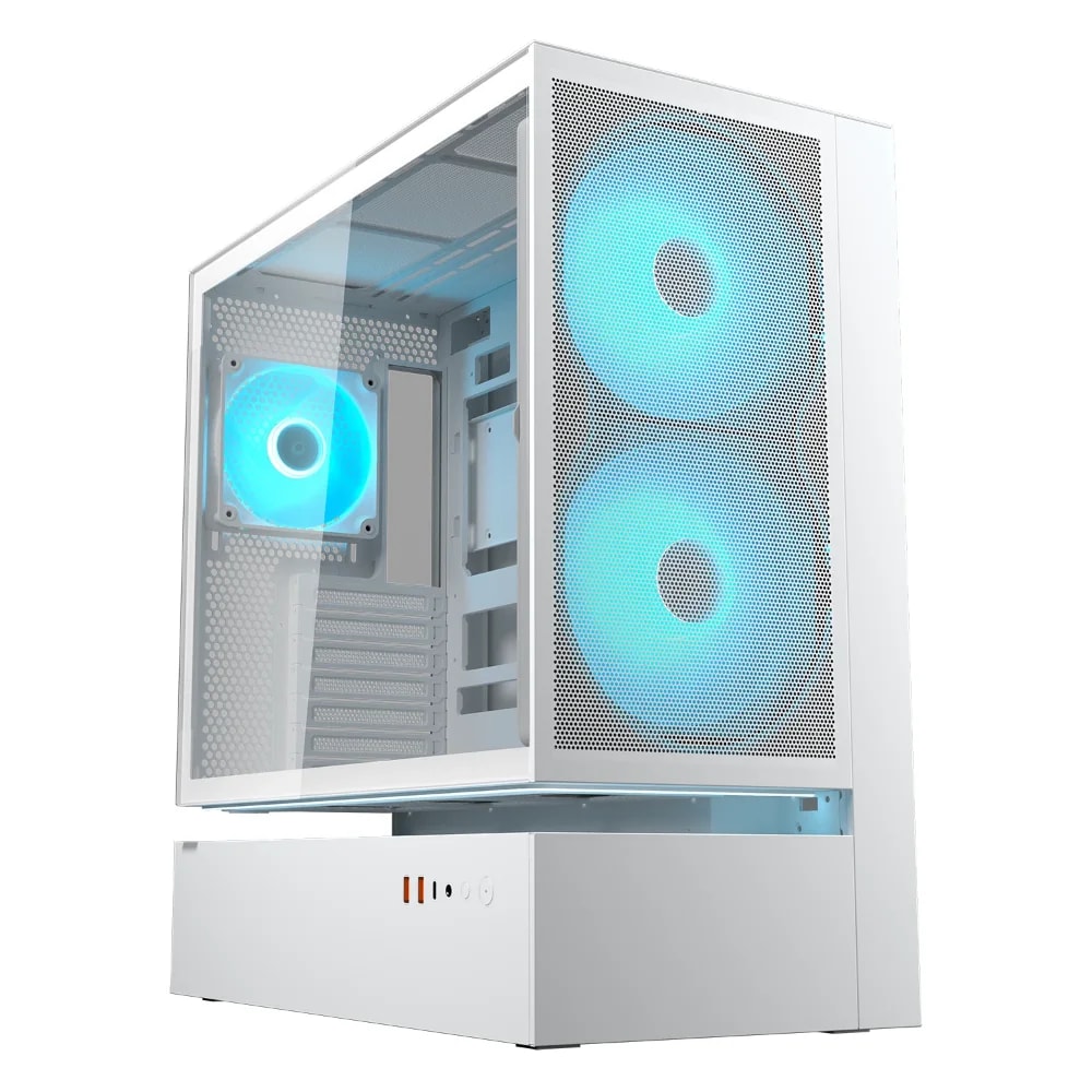 Case Cougar Gamer CFV235 mesh RGB vidrio templado Mid-Tower no incluye fuente de poder blanco