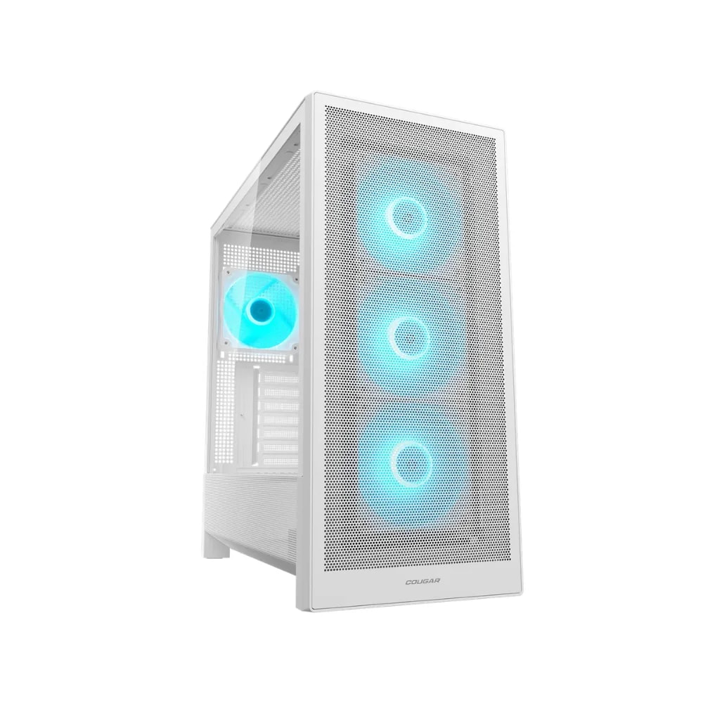 Case Cougar Gamer MX230 RGB vidrio templado Mid-Tower no incluye fuente de poder 4 fans blanco