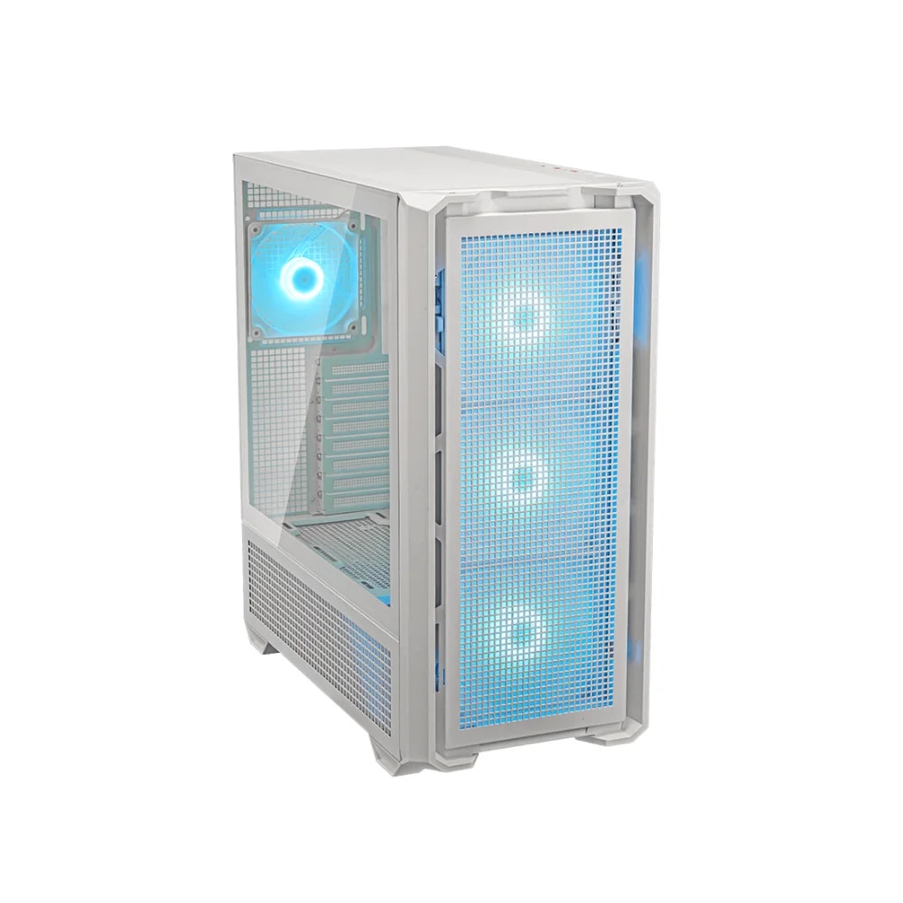 Case Cougar Gamer MX600 Air RGB vidrio templado Mid-Tower no incluye fuente de poder 4 fans blanco