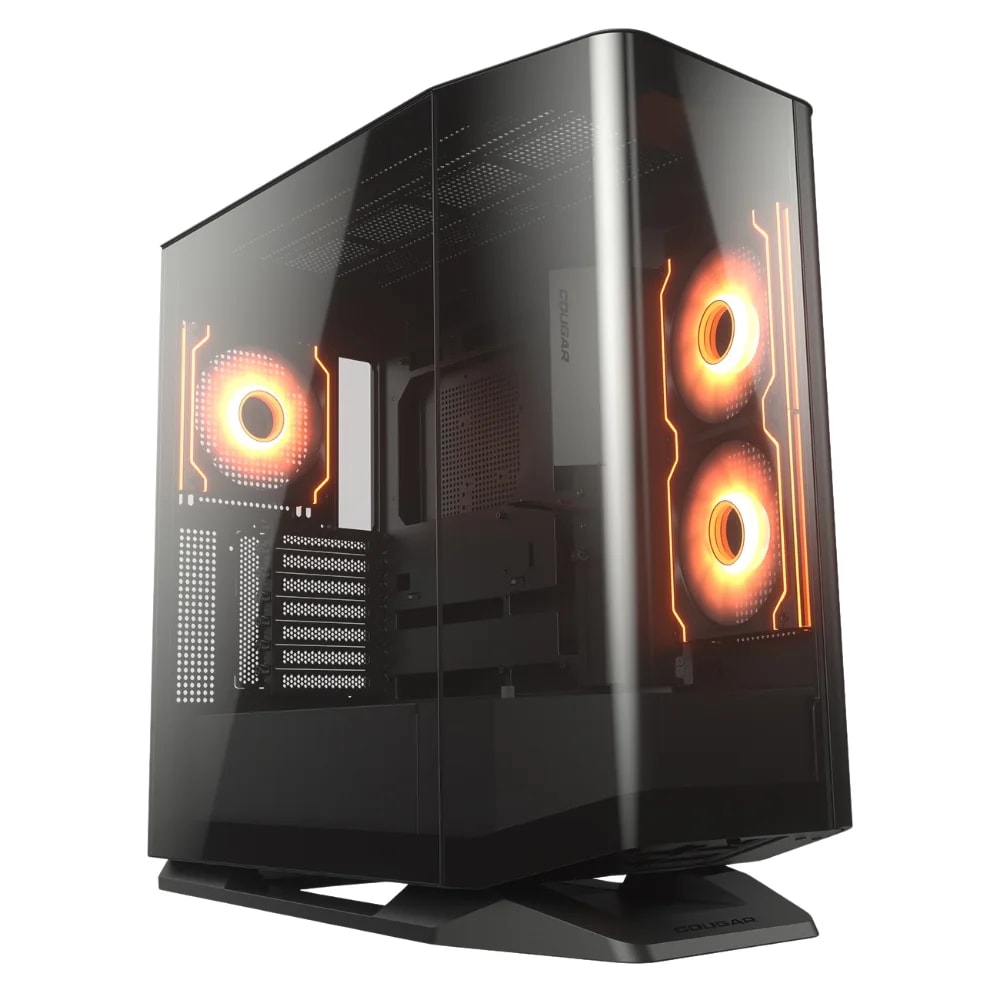 Case Cougar Gamer FV270 RGB vidrio templado Mid-Tower no incluye fuente de poder black
