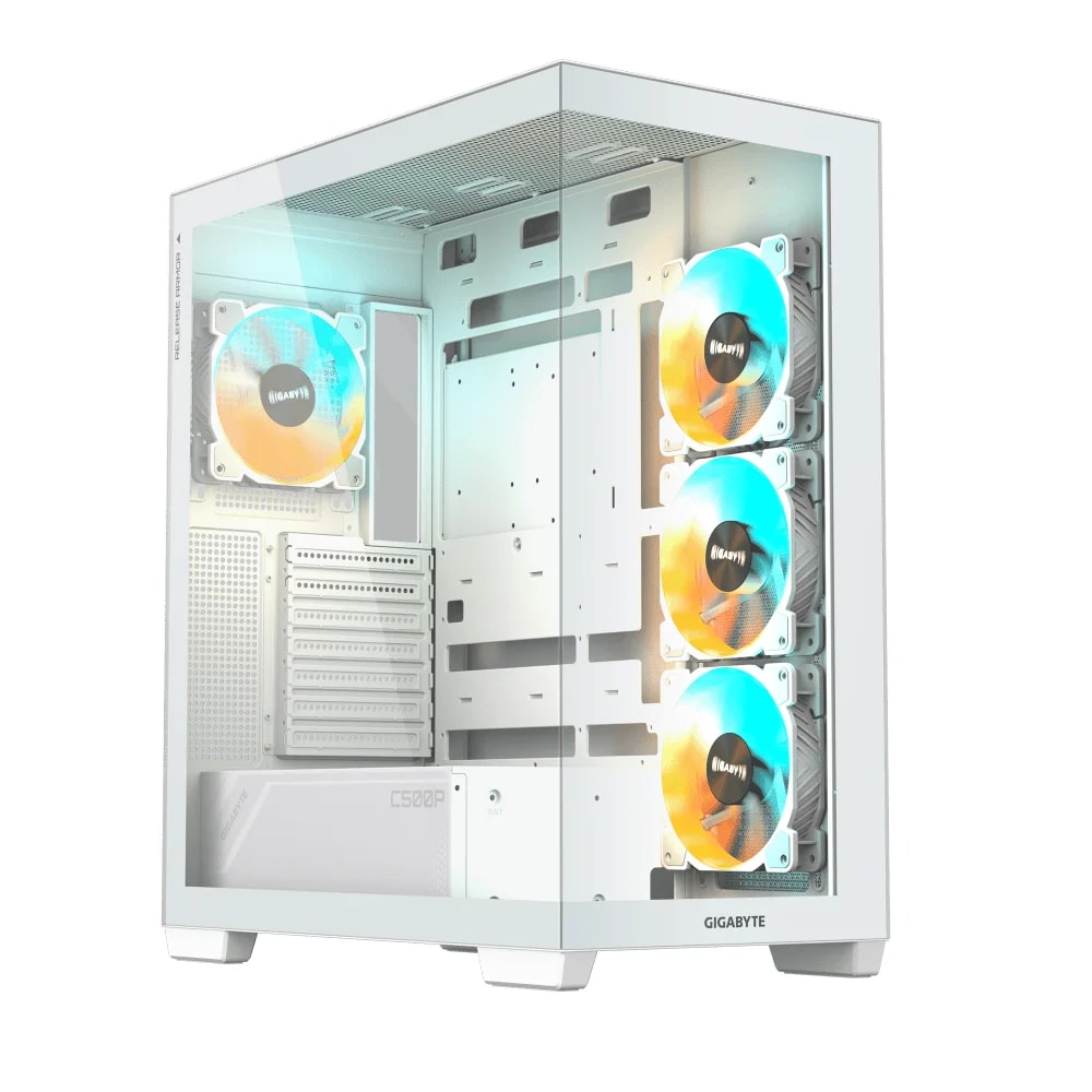 Case Gigabyte GB-C500P ST panoramic stealth ice vidrio templao Mid-Tower no incluye fuente de poder