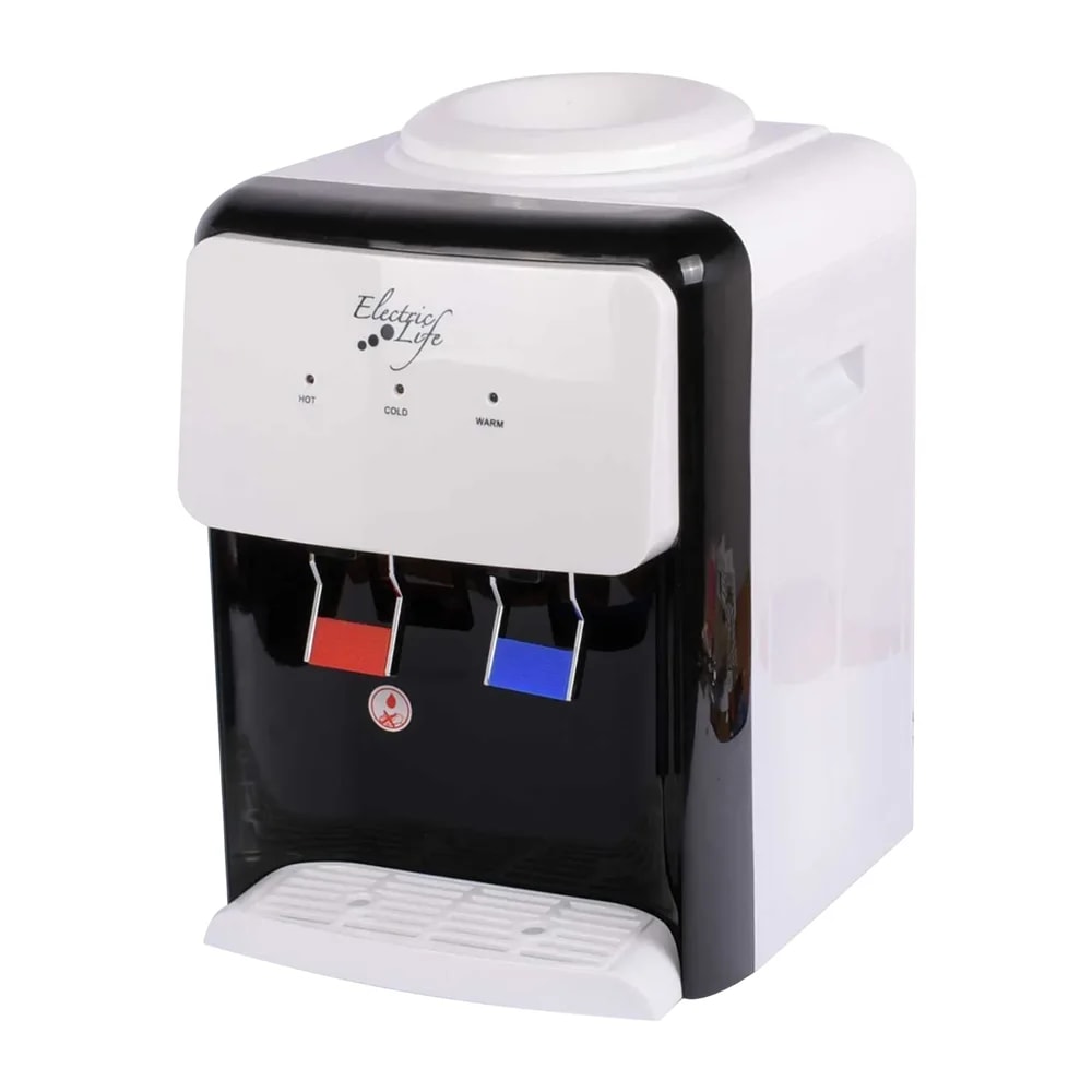 Dispensador de agua electric life tipo pedestal agua fría y caliente blanco