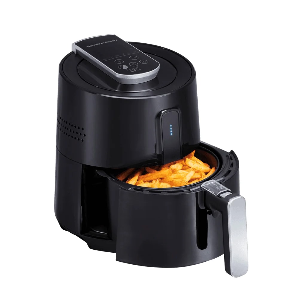 Freidora de aire Hamilton Beach digital con 6 funciones capacidad 2.5L negra