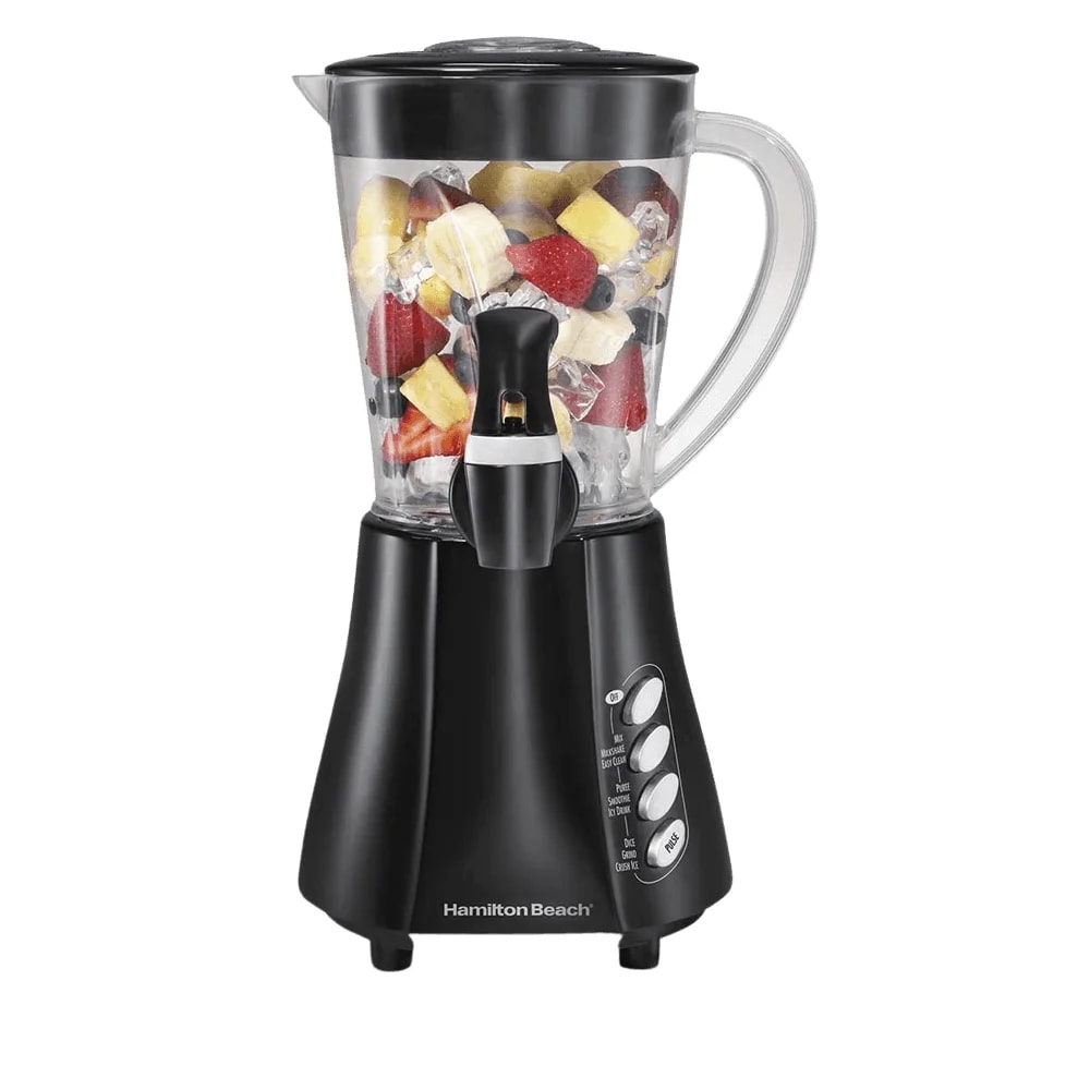 Licuadora Hamilton Beach 58615 con pico dispensador vaso plastico negra