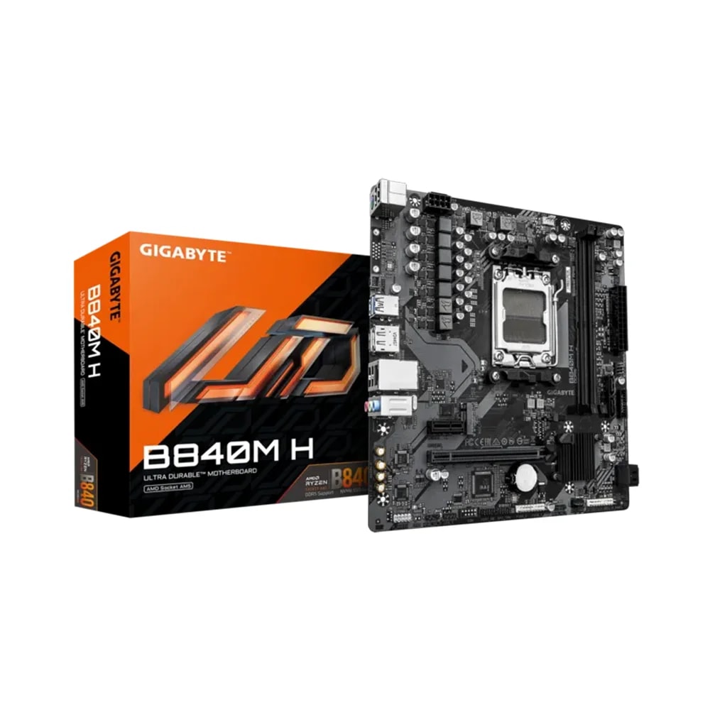 Mainboard Gigabyte B840M H 1.0 AM5 ddr5 2 slots HDMI DP gigabit LAN mATX