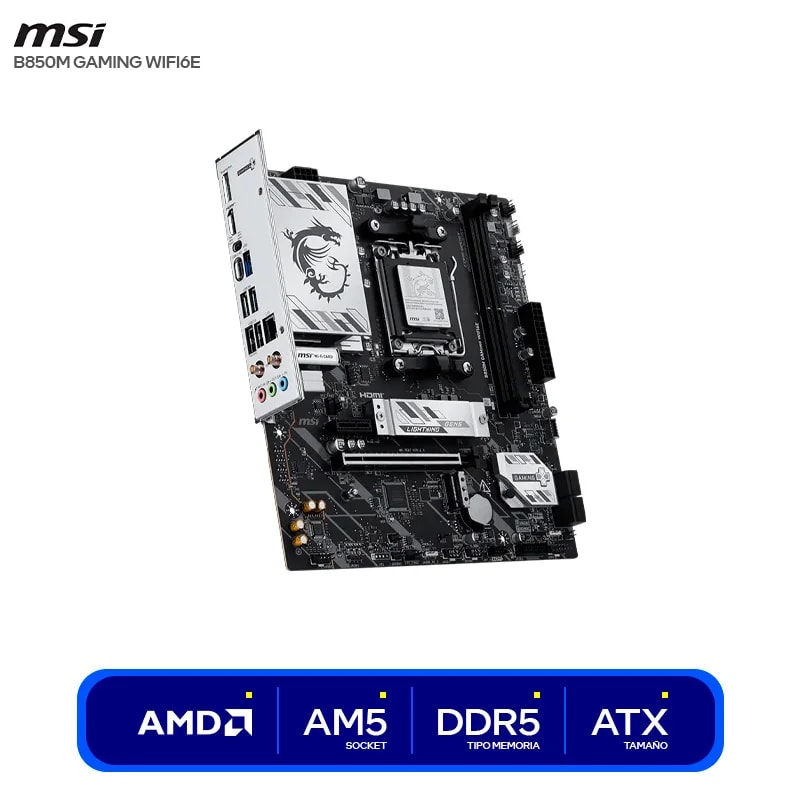 Mainboard MSI B850M Gaming WiFi6E AM5 ddr5 2 slots HDMI DP 2.5G LAN WiFi 6E mATX