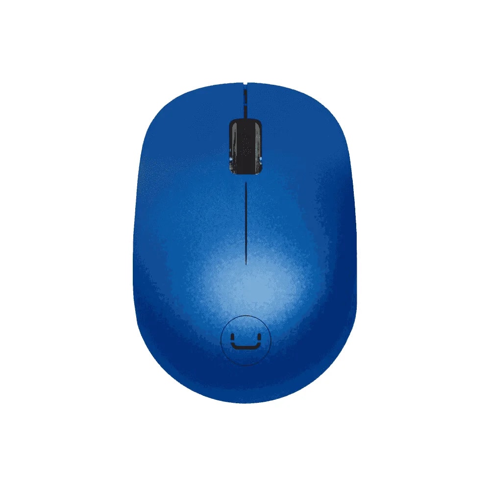 Mouse Unno Tekno inalambrico Curve azul