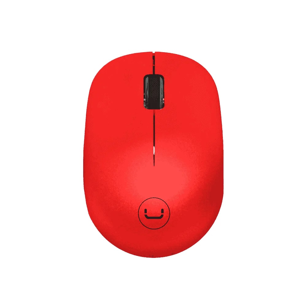 Mouse Unno Tekno inalambrico Curve rojo